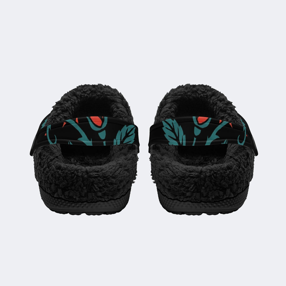 Dark Thorn Rose - Fur Lined Slippers/Sandals
