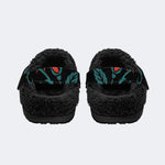 Dark Thorn Rose - Fur Lined Slippers/Sandals