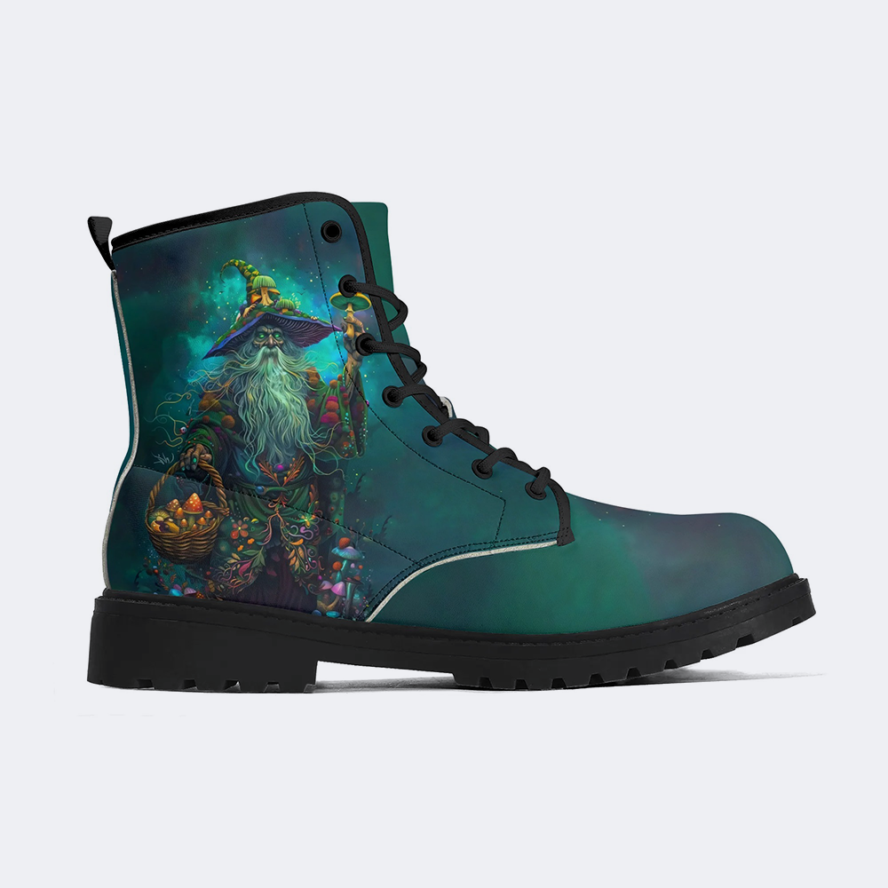 Unisex Fantasy Mushroom World Art Illustration Print - Boots