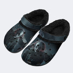 Scary Evil Clown - Fur Lined Slippers/Sandals