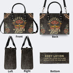 Vintage Death Moth Print - Leather Handbag