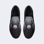 Unisex Skull Ghost Print - Slip On Shoes