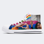 Pride Month High Top Canvas Shoes