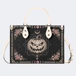 Pumpkin Rose Print Handbag Factory Direct Sales