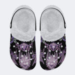 Unisex Devil Art Print - Fur Lined Slippers/Sandals