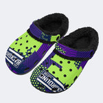 Street Pop Pattern - Fur Lined Slippers/Sandals