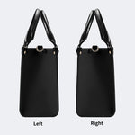 Death Moth&Skeleton Print - Leather Handbag