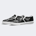 Surreal Death Moth&Skull - Slip On Shoes