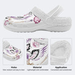 Unisex EagleArt Print - Fur Lined Slippers/Sandals