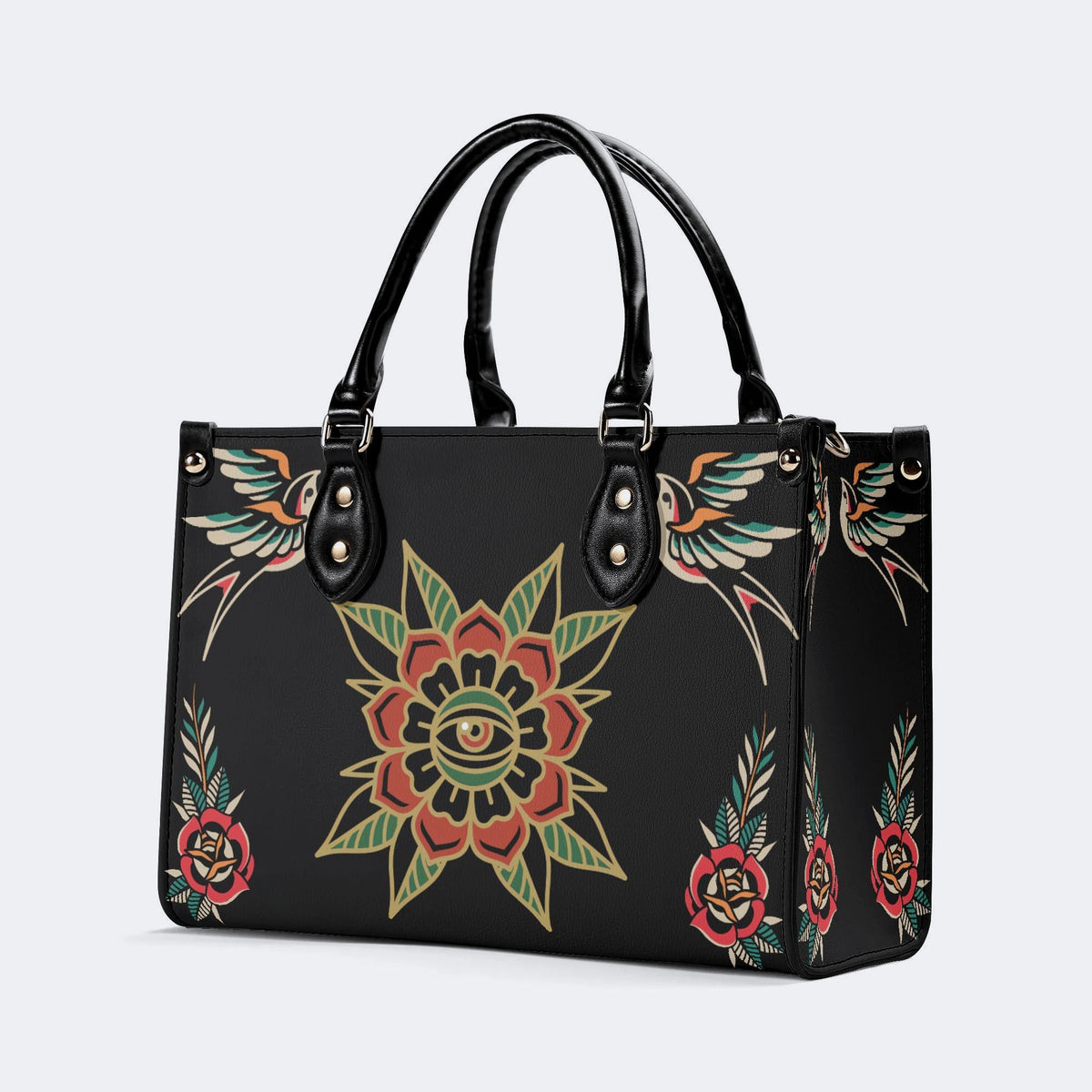 Eyes&Flower Art Print - Handbag