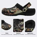 Abyssal Ink - Fur Lined Slippers/Sandals