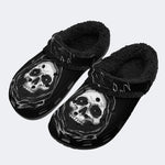 Dark Wraith Skull - Fur Lined Slippers/Sandals