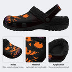 Creepy Pumpkin Bat - Fur Lined Slippers/Sandals