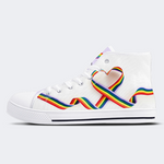 Pride Month High Top Canvas Shoes