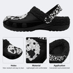 Vintage Kitty Skull Unisex - Fur Lined Slippers/Sandals