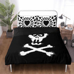 Gothic Skull Print - Three Piece Bedding Set