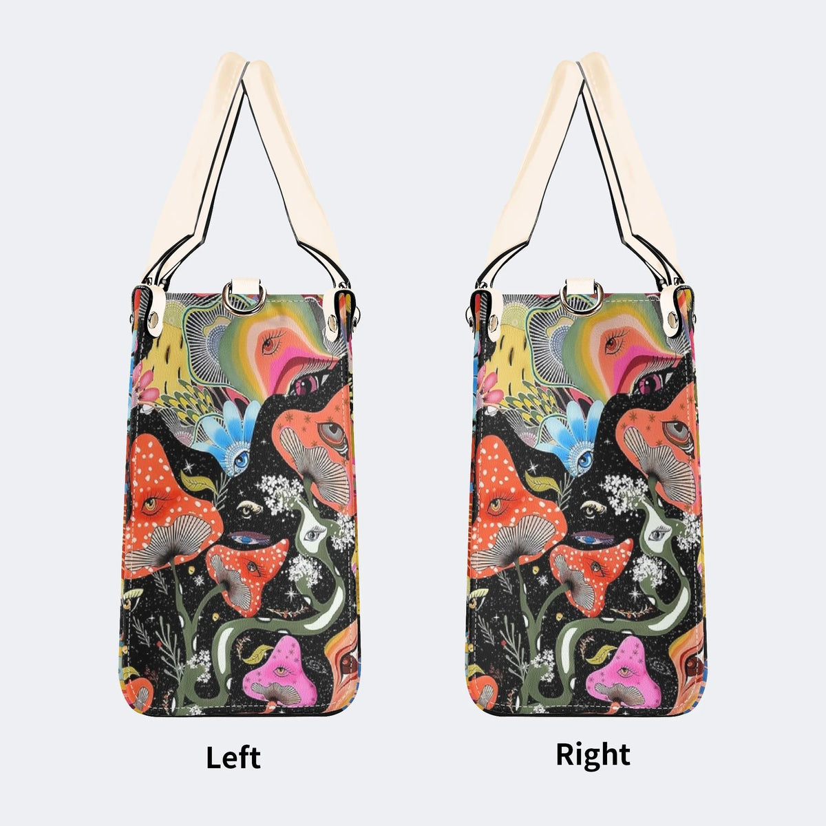 Hallucinogenic Mushrooms - Leather Handbag