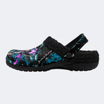 Tech Skull Art - Fur Lined Slippers/Sandals