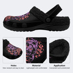 Gothic Grim Reaper Horror - Fur Lined Slippers/Sandals