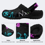 Xray Frog Bones - Fur Lined Slippers/Sandals
