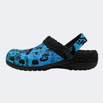 Blue Street Collage - Fur Lined Slippers/Sandals