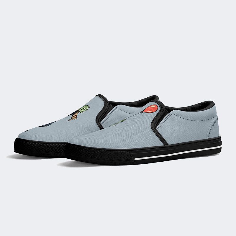 Sad Zombie and Balloon Unisex - Slip On Shoes