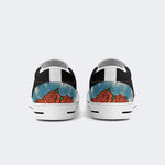 Unisex Tie Dye Skull Graphic Print - Slip On Shoes