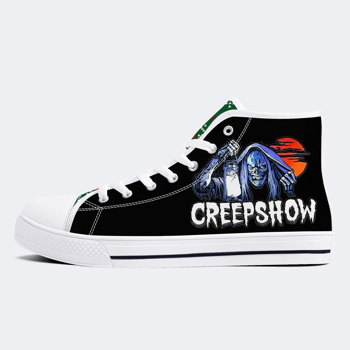 Horror Movie Vintage Graphic Print - High Top Canvas