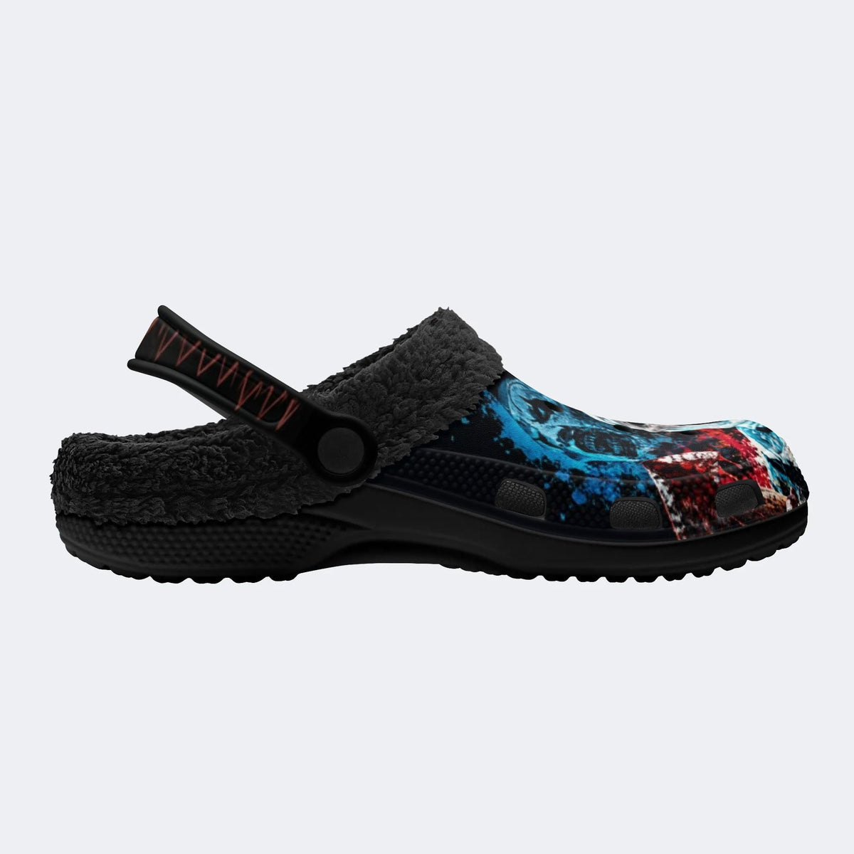 Horror Circus Clown - Fur Lined Slippers/Sandals