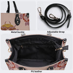 Death Moth Gradient Print - Leather Handbag