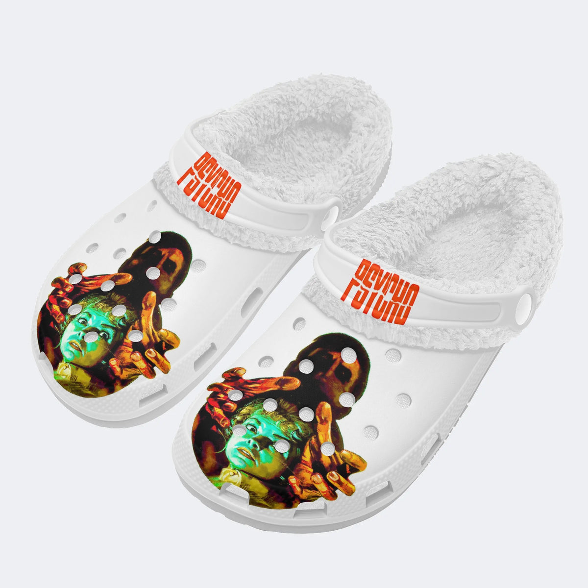 Horror Graphic - Fur Lined Slippers