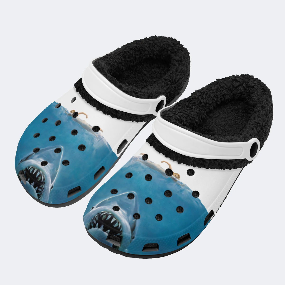 Personalized Quint's Shark Fishing Jaws Name - Fur Lined Slippers