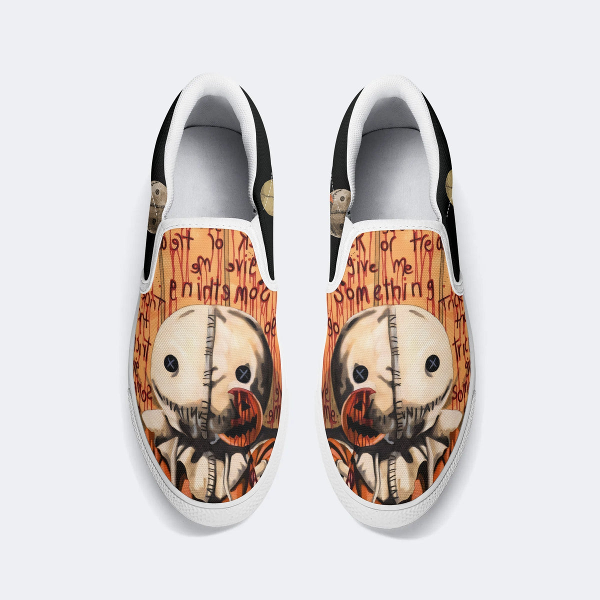 Vintage Straw Doll Halloween- Slip On Shoes