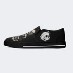 Unisex Halloween Skull Print - Slip On Shoes