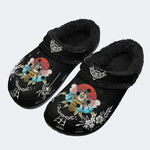 Retro Bee Art Print - Fur Lined Slippers/Sandals