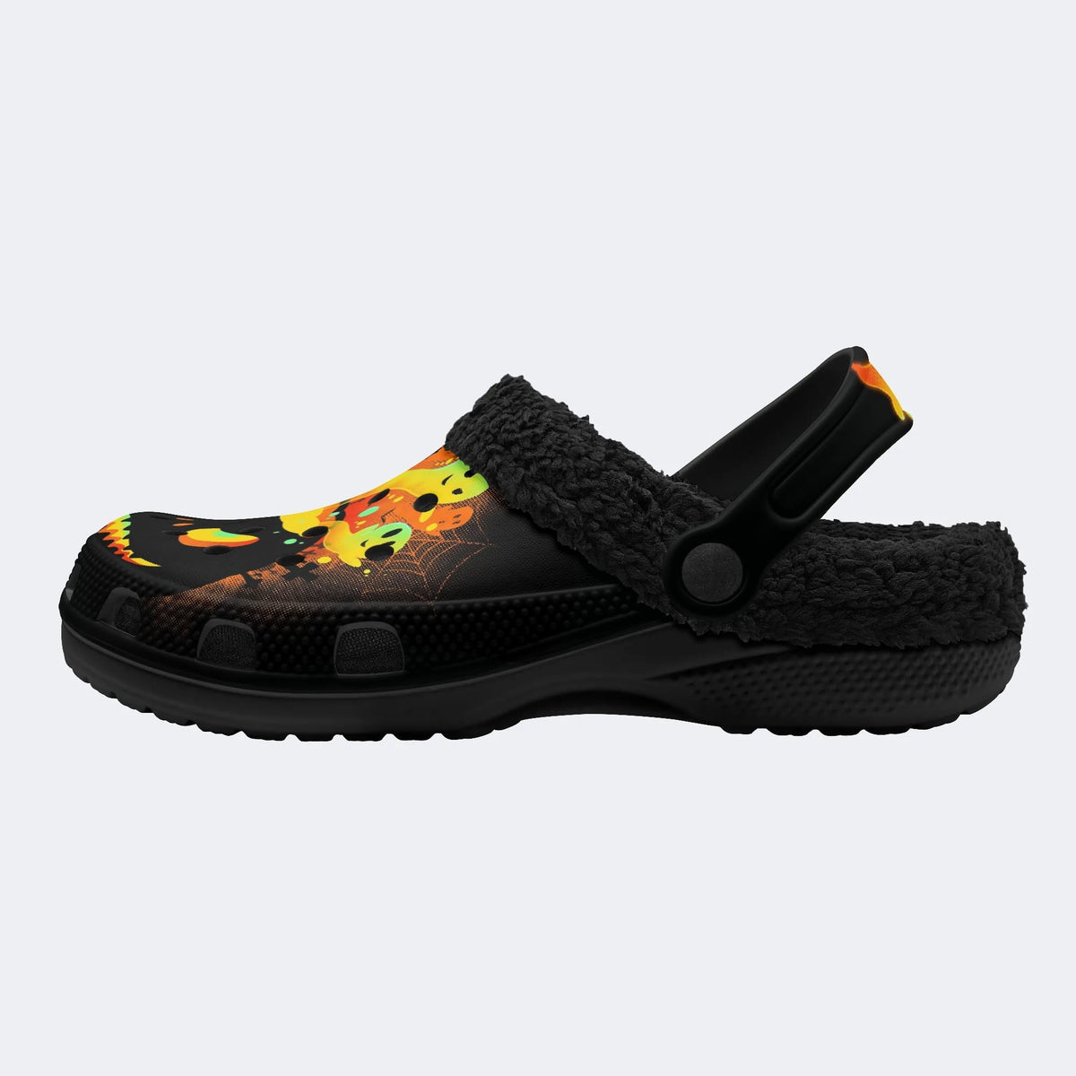 Creepy Ghost Jacko - Fur Lined Slippers/Sandals