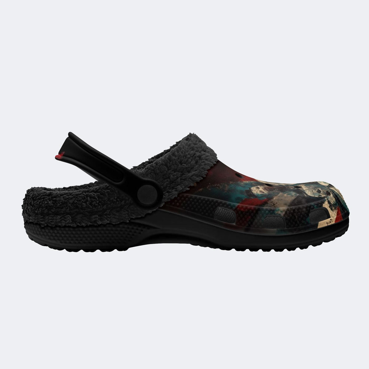 Terrifier Circus Art - Fur Lined Slippers/Sandals