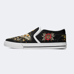 Sun And Moth Print - Slip On Shoes