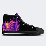 Unisex Horror Skull Print - High Top Canvas