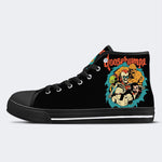 Unisex Horror Totenkopf Druck - High Top Canvas