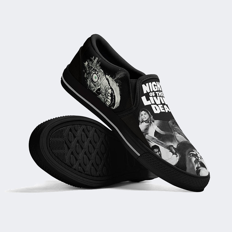 Unisex Horror Print - Slip On Shoes