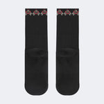 Death Moth Vintage Print- Crew Socks