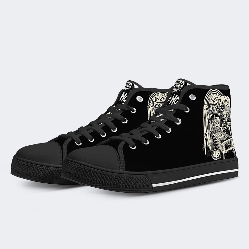 Unisex Halloween Horror Druck - High Top Canvas