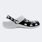 Horror Print - Fur Lined Slippers/Sandals