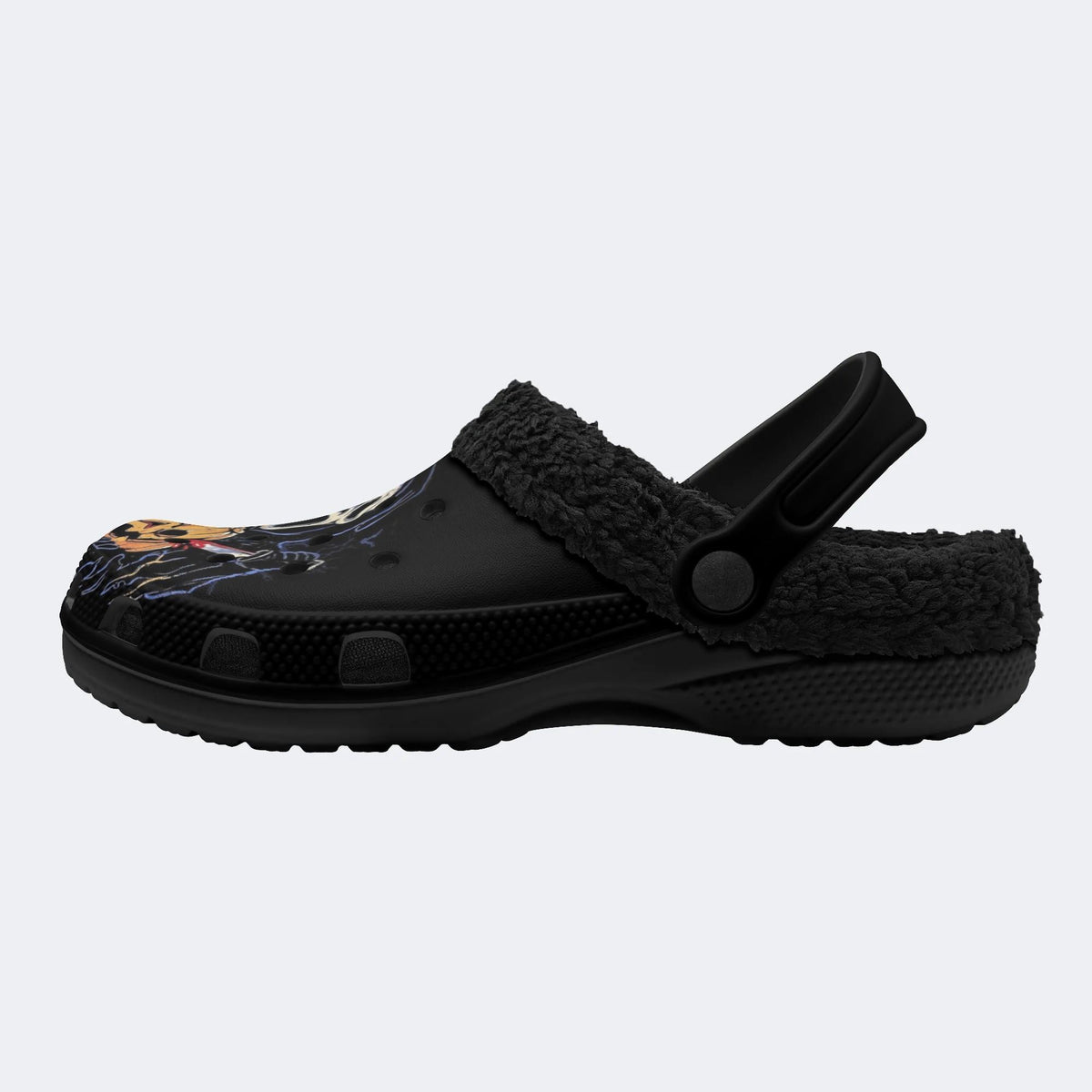Halloween Scream Ghost - Fur Lined Slippers/Sandals