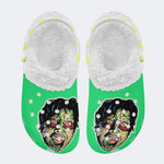 Unisex Horror Print - Fur Lined Slippers