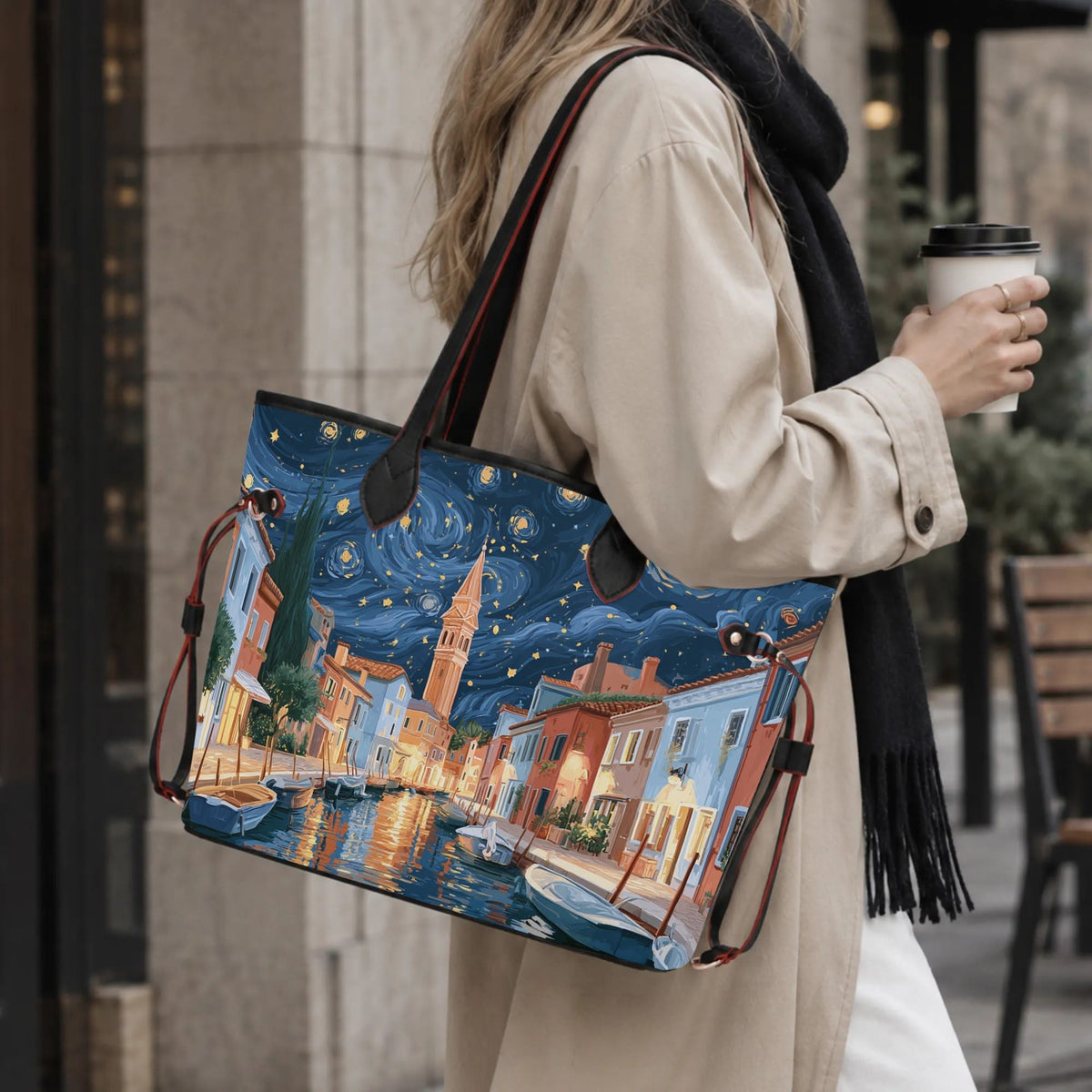 Van Gogh Venice - Large capacity handbag