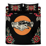 Trust No One Snake Print - Three Piece Bedding Set