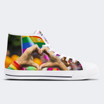 Pride Month High Top Canvas Shoes