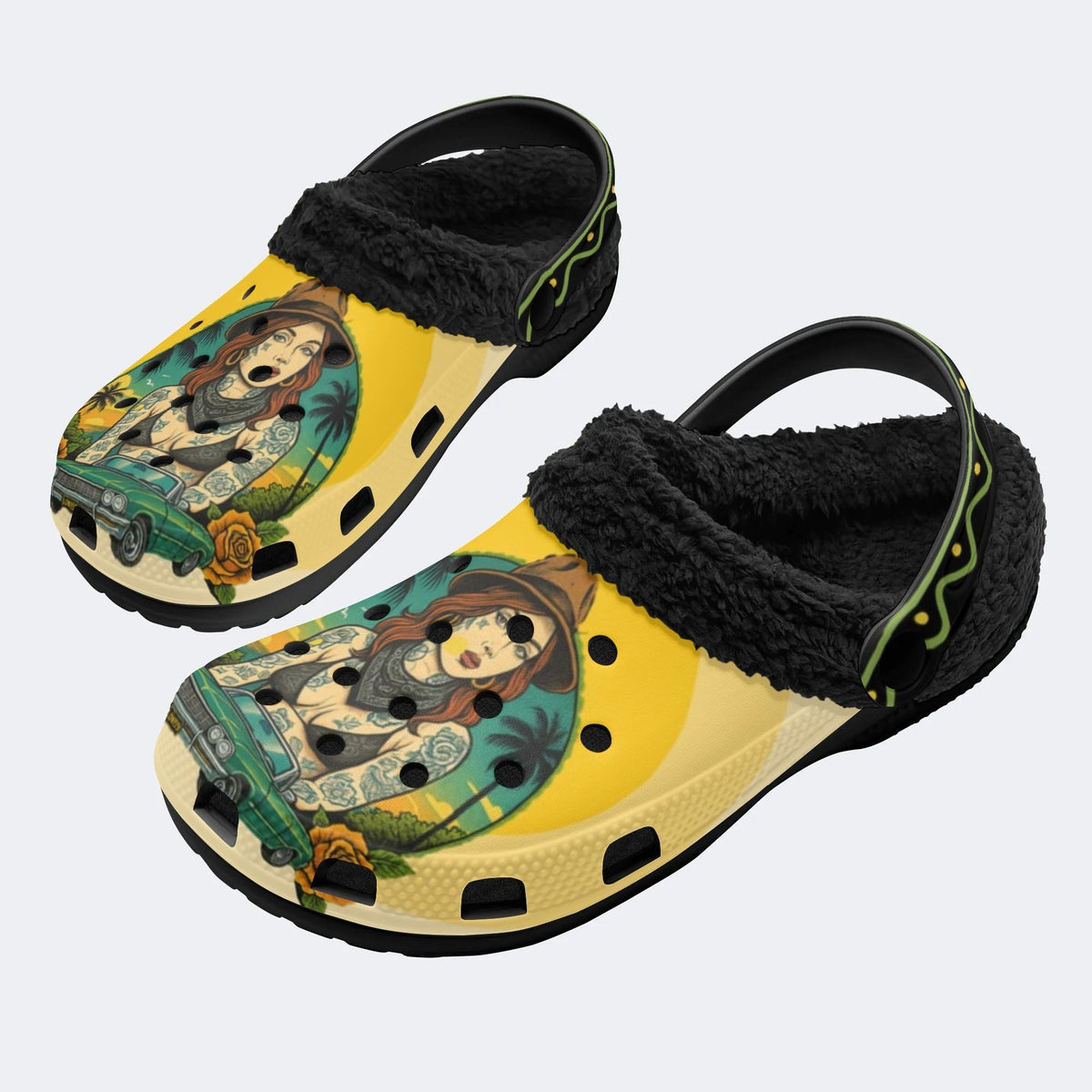 West Coast - Fur Lined Slippers/Sandals